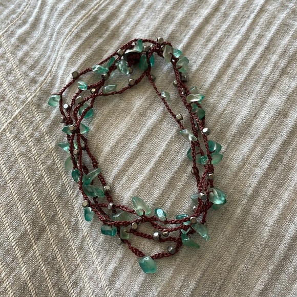 Boho Layering Jewelry Piece Necklace Bracelet Turquoise Stones Calypso Studios - Picture 6 of 6